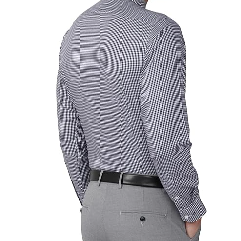 Van Heusen Men's Slim Fit Checkered 100% Cotton Formal Shirt